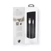 Mobiliojo telefono laidas Nedis CCTB39300AL10 Aliuminis 1 m USB A Lightning