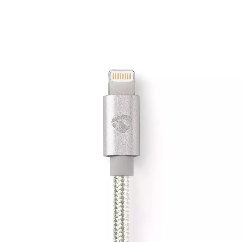 Mobiliojo telefono laidas Nedis CCTB39300AL10 Aliuminis 1 m USB A Lightning