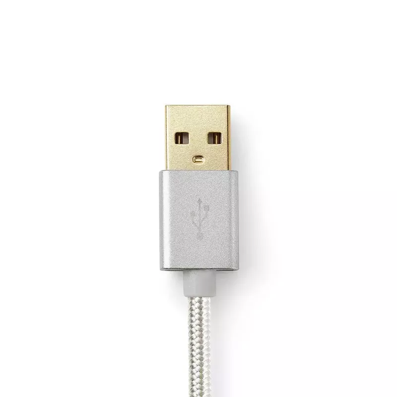 Mobiliojo telefono laidas Nedis CCTB39300AL10 Aliuminis 1 m USB A Lightning