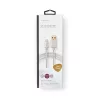 Mobiliojo telefono laidas Nedis CCTB39300AL10 Aliuminis 1 m USB A Lightning