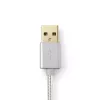 Mobiliojo telefono laidas Nedis CCTB39300AL30 Aliumininis 3 m USB A Lightning