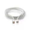 Laidas Lightning Nedis CCTB39650AL20 2m USB C aliuminis