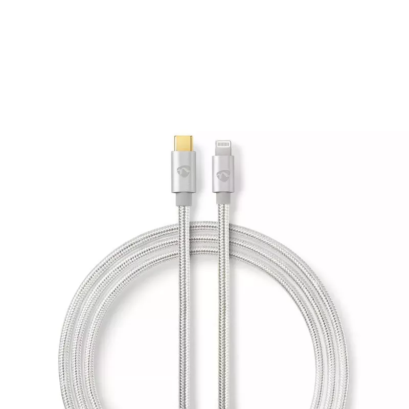 Laidas Lightning Nedis CCTB39650AL20 2m USB C aliuminis