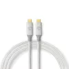 USB kabelis Nedis CCTB64020AL20 USB4 Gen 2x2 2 m USB C sidabrinis