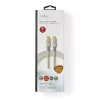 USB kabelis Nedis CCTB64020AL20 USB4 Gen 2x2 2 m USB C sidabrinis