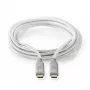 USB kabelis Nedis CCTB64020AL20 USB4 Gen 2x2 2 m USB C sidabrinis
