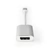 Vaizdo kabelio adapteris Nedis CCTB64480AL02 0,2 m USB tipo C – DisplayPort sidabrinis