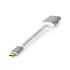 Vaizdo kabelio adapteris Nedis CCTB64480AL02 0,2 m USB tipo C – DisplayPort sidabrinis