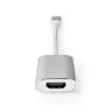 USB grafikos adapteris „Nedis“ CCTB64680AL02 USB 3.2 Type-C, sidabrinis