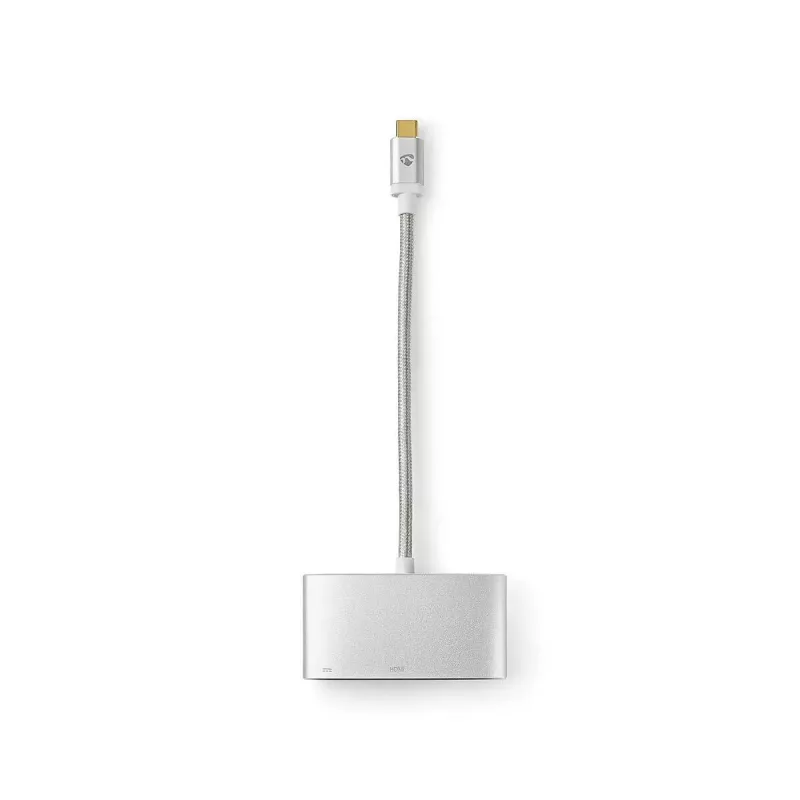 Nešiojamojo kompiuterio dokas Nedis CCTB64765AL02 Sidabrinis 5 Gbit/s