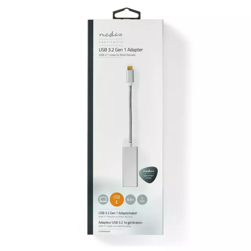 Tinklo plokštė Nedis CCTB64950AL02 Ethernet 1000 Mbit/s USB Type-C