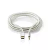 Garso kabelis Nedis CCTB65940AL10 1 m USB-C į 3,5 mm aliuminio