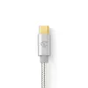 Garso kabelis Nedis CCTB65940AL10 1 m USB-C į 3,5 mm aliuminio