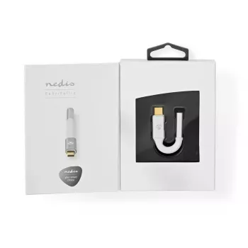 Garso kabelis Nedis CCTB65950AL008 3,5 mm lizdas į USB kištuką 0,08 m aliuminis