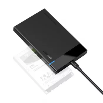 Ugreen 50743 saugojimo diskų dėklas HDD dėklas Juoda 2,5 colio