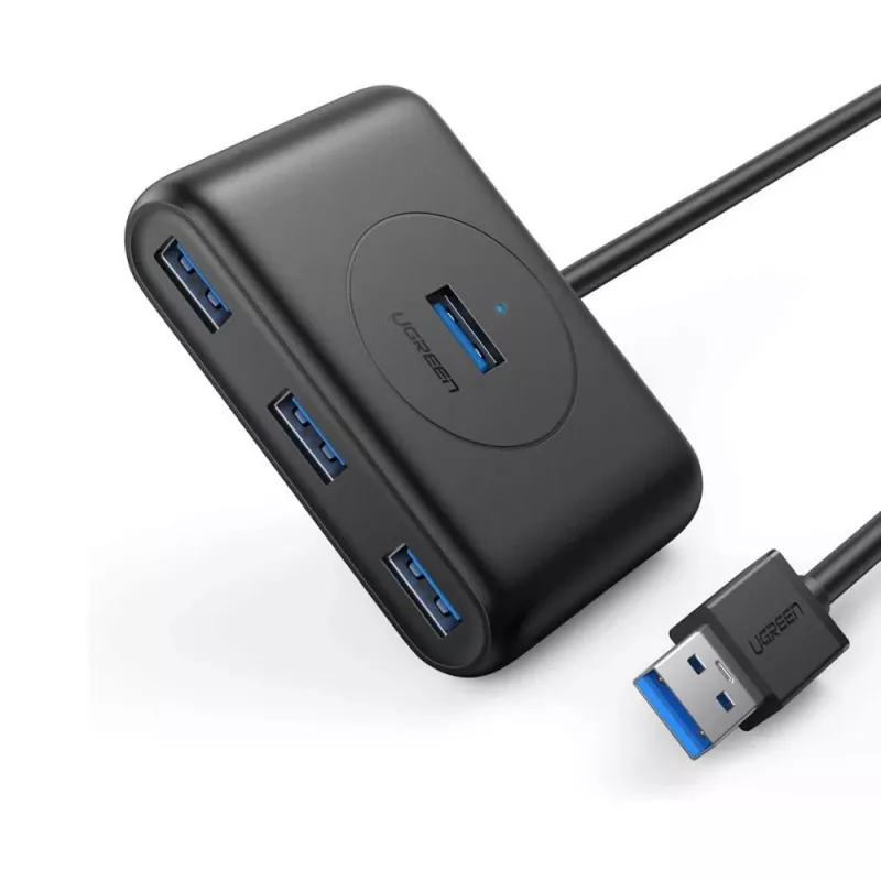 Ugreen 20290 sąsajos šakotuvas USB 3.2 Gen 1 (3.1 Gen 1) Type-A 5000 Mbit/s juoda