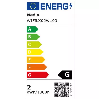 Dekoratyvinė šviesos grandinė Nedis WIFILX02W100 — 100 LED, 3,21 W, 10 m laidas, IP65, balta