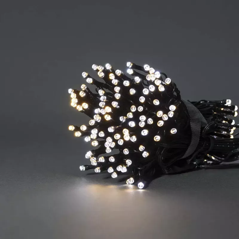Dekoratyvinė šviesos grandinė Nedis WIFILX02W100 — 100 LED, 3,21 W, 10 m laidas, IP65, balta
