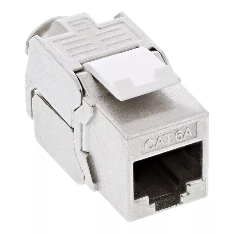 InLine RJ45 Keystone Jack Snap-In modulis Cat.6a, plonas dizainas