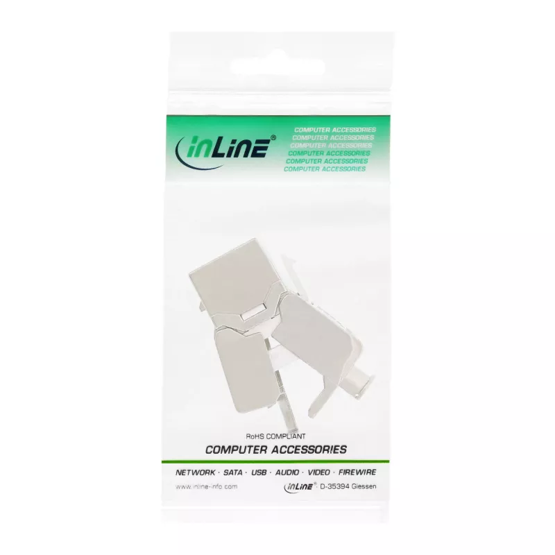 InLine RJ45 Keystone Jack Snap-In modulis Cat.6a, plonas dizainas