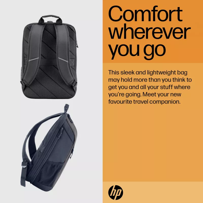 HP Travel 18 litrų 15.6 Mėlynos nakties nešiojamojo kompiuterio kuprinė, Kuprinė, 510 g