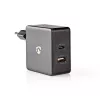 Mobiliojo įrenginio įkroviklis Nedis WCPD45W100BK Universalus Juodas USB Patalpose