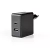 Mobiliojo įrenginio įkroviklis Nedis WCPD45W100BK Universalus Juodas USB Patalpose