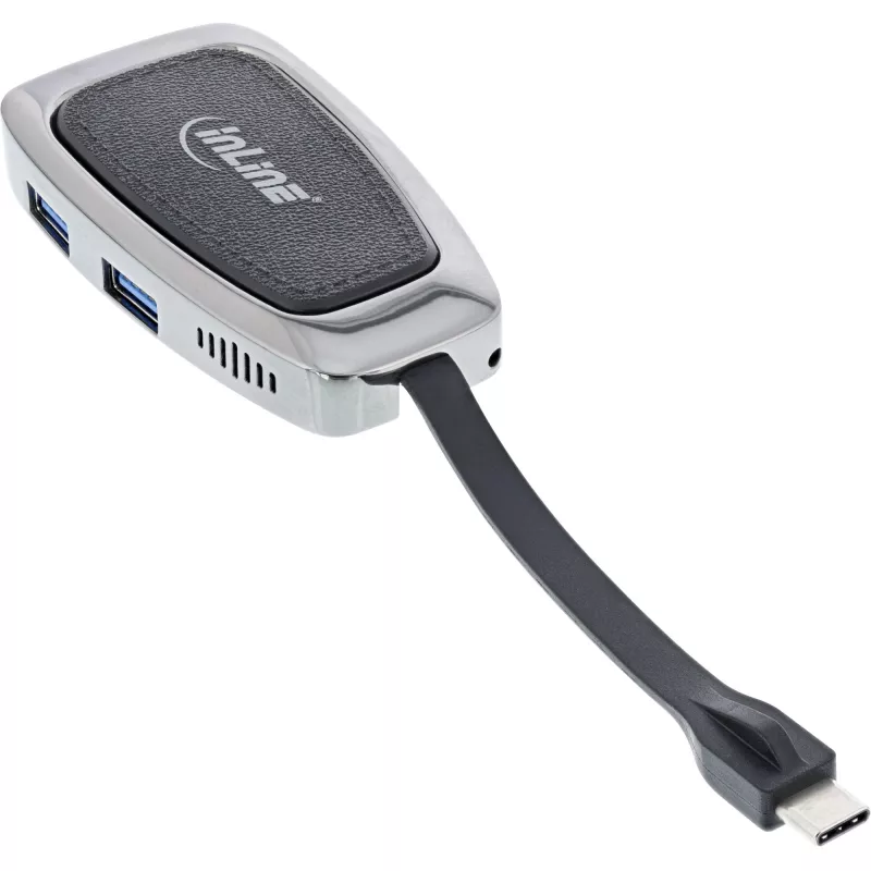 USB šakotuvas InLine USB 3.2 Gen. 2 „Multi Hub“ (2xUSB-A + 1xHDMI + 1xUSB-C)