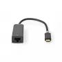Nedis USB tinklo adapteris CCBW64952AT02 Laidinis USB Type-C eternetas 1000 Mbit/s Juodas