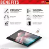 “Displex Tablet Glass (9H)” apsauginis stiklas, skirtas “Apple iPad Pro 12,9''” (3/4/5/6 kartos), su ekologišku tvirtinimo rėmeliu, nedūžtantis, itin plonas, nematomas