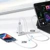 Ugreen 15339 mobiliojo įrenginio įkroviklis Universalus Balta AC Greitasis įkrovimas Vidinis