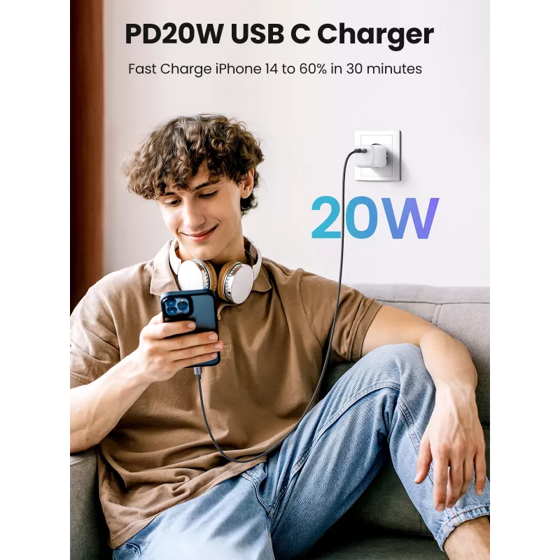 Vidinis įkroviklis Ugreen 15324 Universalus Baltas AC 1 USB Type-C prievadas