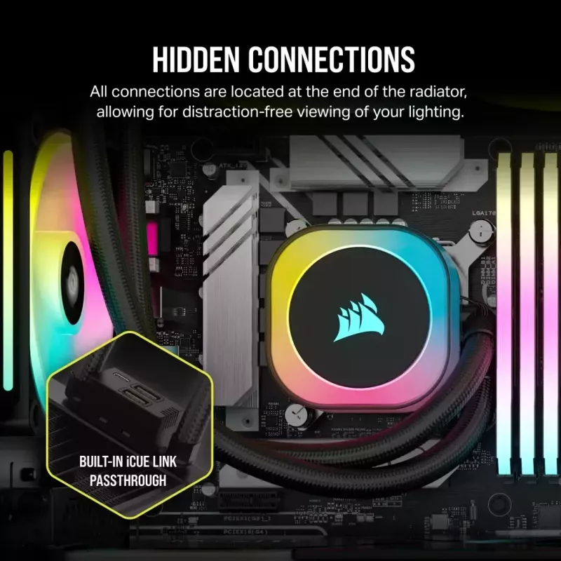 Skysčio aušinimo komplektas Corsair H100I