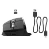 „JLab Audio Epic Office“ belaidė pelė dešiniarankiams — „Bluetooth“ + USB tipo A, optinė 2400 DPI, 9 mygtukai, ratukas, juoda