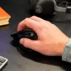 „JLab Audio Epic Office“ belaidė pelė dešiniarankiams — „Bluetooth“ + USB tipo A, optinė 2400 DPI, 9 mygtukai, ratukas, juoda