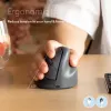 „R-Go Tools“ vertikali pelė „R-Go HE Basic“, ergonominė pelė, vidutinė (plaštakos dydis ≥ 185 mm), dešiniarankiams, „Bluetooth“, pilka