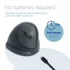 „R-Go Tools“ vertikali pelė „R-Go HE Basic“, ergonominė pelė, vidutinė (plaštakos dydis ≥ 185 mm), dešiniarankiams, „Bluetooth“, pilka