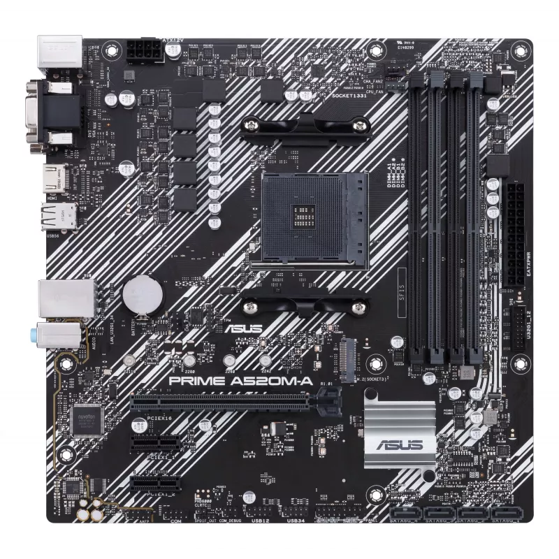 Motininė plokštė ASUS PRIME A520M-A II/CSM AMD A520 Socket AM4 micro ATX