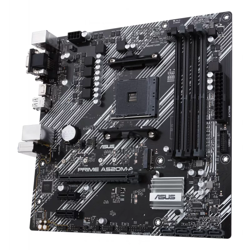 Motininė plokštė ASUS PRIME A520M-A II/CSM AMD A520 Socket AM4 micro ATX