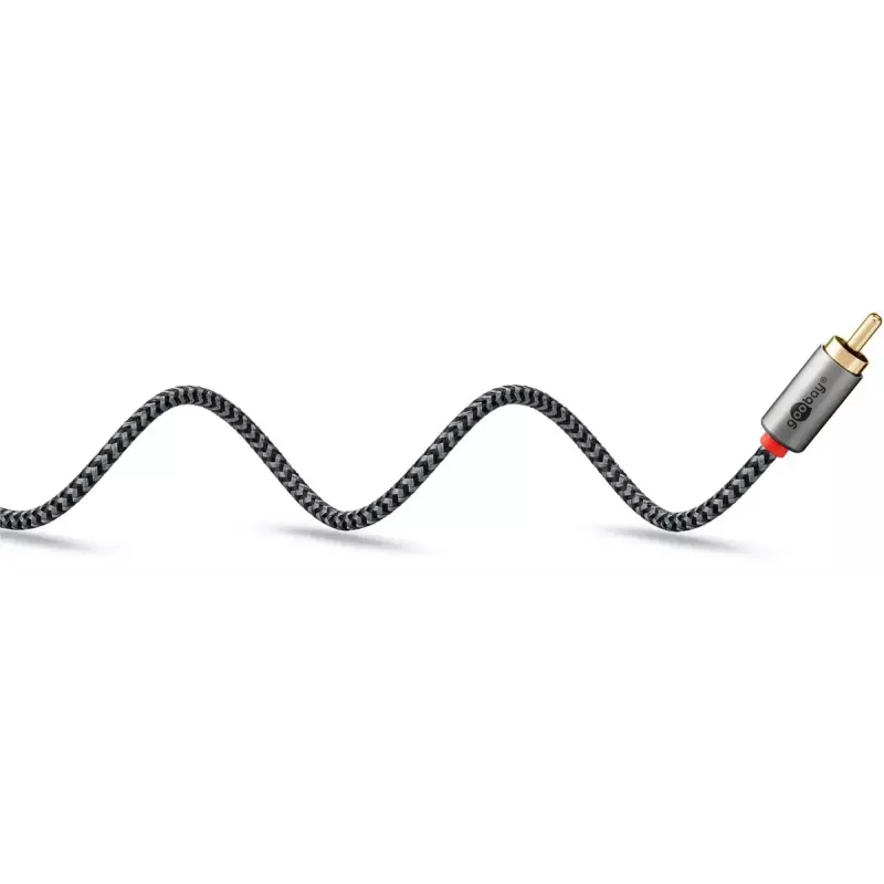 Audio laidas WENTRONIC Goobay 65288 — 3.5 mm kištukas į 2×RCA kištuką, 2 m, varis, auksuoti kontaktai, magnetiškai ekranuotas