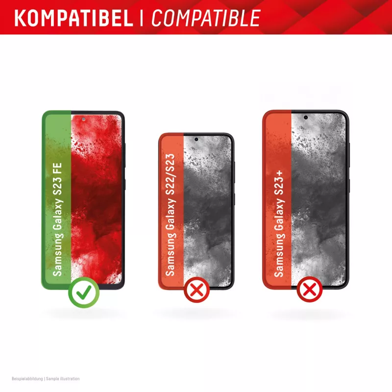 Displex ekrano apsauga + dėklas, skirtas „Samsung Galaxy S23 FE“, ekologinis montavimo rėmelis, atsparus įbrėžimams