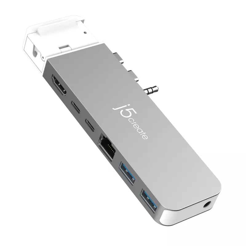 USB šakotuvas j5create JCD395 4K60 Elite Pro laidinis USB4 su MagSafe rinkiniu