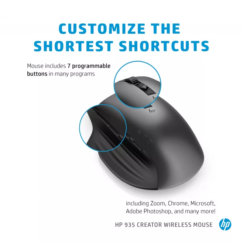 Pelė HP 935 Creator Wireless RF Wireless + Bluetooth