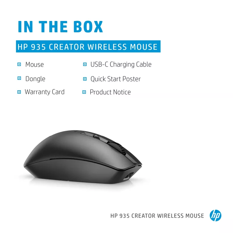 Pelė HP 935 Creator Wireless RF Wireless + Bluetooth