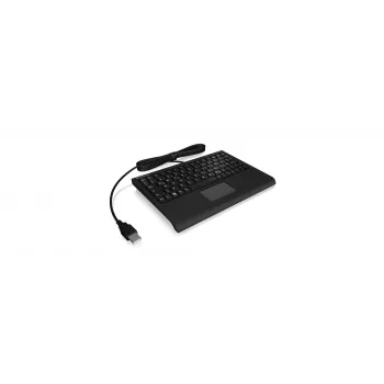 KeySonic ACK-3410 (DE) klaviatūra, skirta biurui, USB, QWERTZ, vokiečių kalba, juoda
