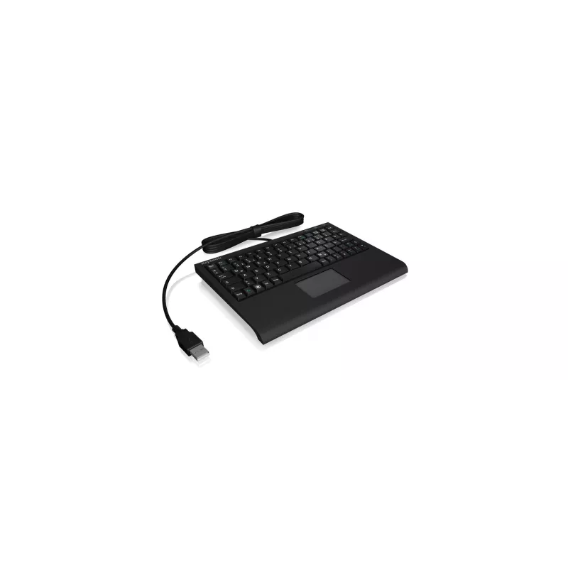 KeySonic ACK-3410 (DE) klaviatūra, skirta biurui, USB, QWERTZ, vokiečių kalba, juoda