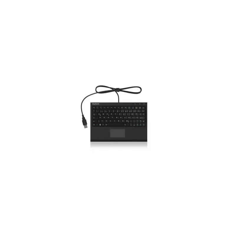 KeySonic ACK-3410 (DE) klaviatūra, skirta biurui, USB, QWERTZ, vokiečių kalba, juoda