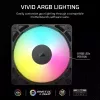 Corsair RS120 ARGB ventiliatorius kompiuterio korpusui 12 cm Juodas