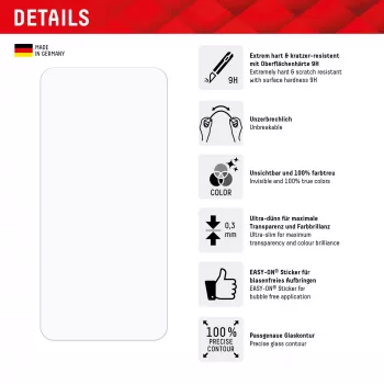 Displex Smart Glass (9H), skirtas Samsung Galaxy A35/A55 5G, montavimo lipdukas, nedūžtantis