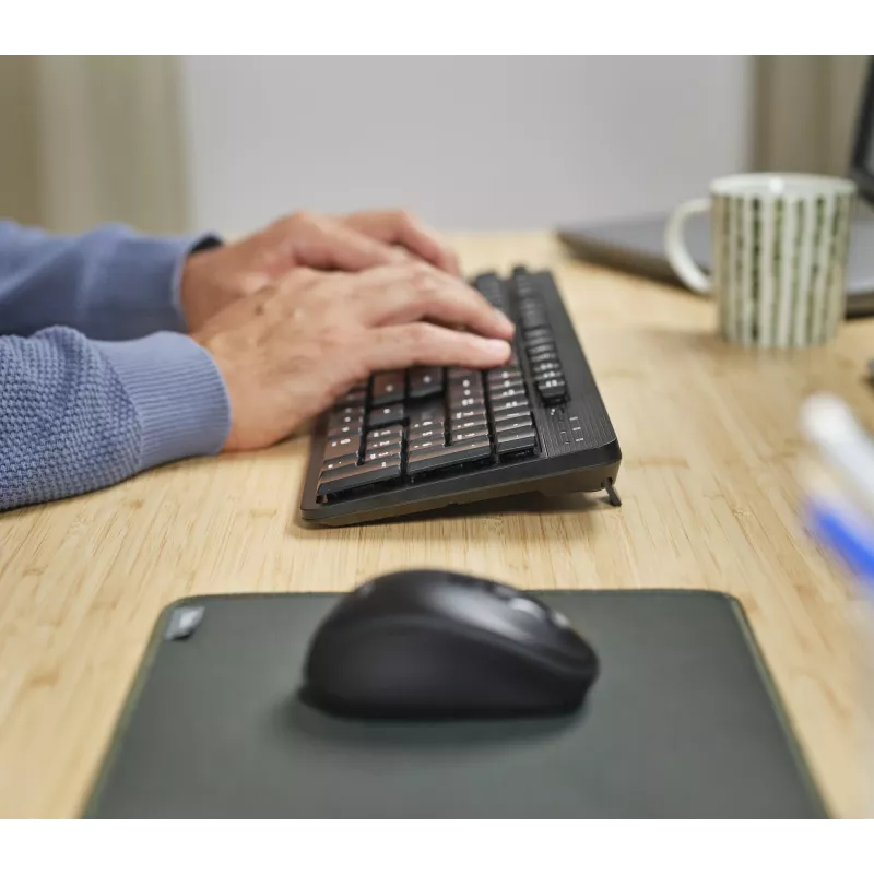 Trust Ody II klaviatūra pelė įskaičiuota biuro RF belaidis QWERTZ vokiška juoda